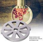 Fdit Meat Grinder Crusher Mincer 7mm Alloy Plate Disc Knife for Quick Mincing