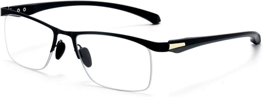 Reading Glasses, Anti Eye Fatigue, High Definition, Dual Use, Anti-Blue Light, Anti-Fatigue, Male, Black Frame, Youthful, Fashionable Business Glasses,+1.5