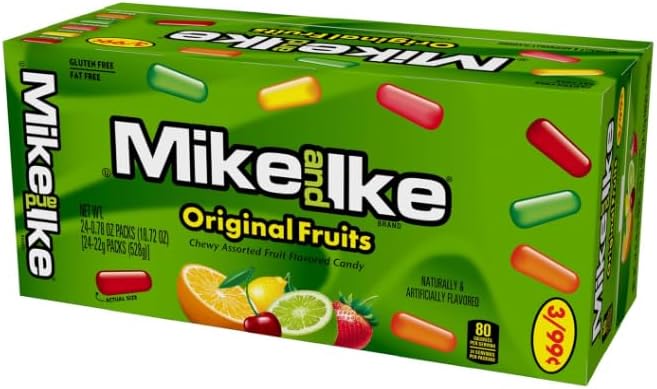 Mike and Ike Original Candies - Case of 24 0.78-oz. Box