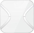 Body Fat Scale Smart BMI Scale Digital Bathroom Wireless Weight Scale, Body Composition Analyzer with Smartphone App sync, 300 lbs - White