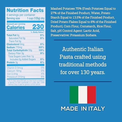 De Cecco Potato Gnocchi Gluten Free, 17.6 Ounces (Pack of 12)