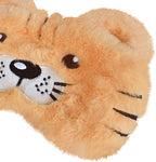 Cute Tiger Sleeping Mask, Soft Fluffy Plush Blindfold Funny Novelty Sleep Mask Eye Cover Eyeshade for Kids Girls Boys Women Night Nap Travel Meditation