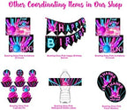 Bowling Cupcake Toppers and Cupcake Wrappers - 24 Cupcake Toppers and 24 Cupcake Wrappers - Bowling Party Supplies - Bowling Party Decorations - Glow Pink Cupcake