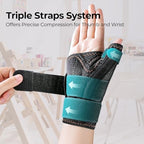 New Updated Thumb Brace for Women and Men, Reversible Trigger Thumb Splint for Day & Night Support, Breathable Thumb Stabilizer for Arthritis, Tendonitis, Sprains Thumb Pain Relief (Black)