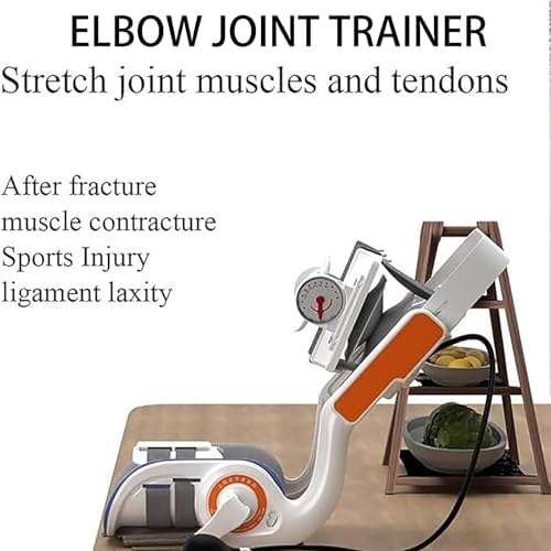Brace Elbow Joint Rehabilitation Device, Elbow Stretching Trainer with Air Bag Pressurization and Angle Dial, Adjustable -15° to 150° Angle, for Stroke Hemiplegia Patients