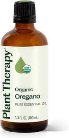 Plant Therapy Organic Oregano Essential Oil 100% Pure, USDA Certified Organic, Undiluted, Natural Aromatherapy, Therapeutic Grade 100 mL (3.3 oz)