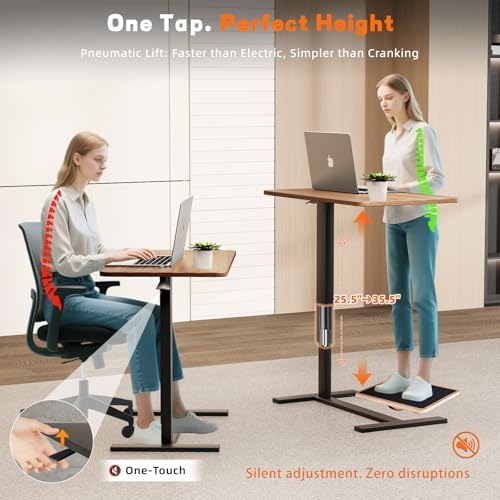 Overbed Bedside Table with Wheels, Adjustable Hospital Over Bed Table, Rolling Laptop Table, Medical Bed Side Table