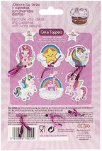 Dekora, Tesia Unicorn Cake Topper, Cake Birthday Supplies, 30 Units