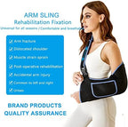 Arm Sling Shoulder Immobilizer - Rotator Cuff Support Brace - Comfortable Medical Sling for Shoulder Injury,Left and Right Arm,Men and Women,for Broken,Dislocated,Fracture,Strain (Medium)