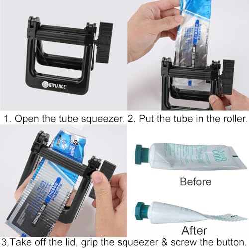 Toothpaste Squeezer, Hair Salon Squeezer, Metal Toothpaste Tube Squeezer Tool Paint Tube Wringer for Artist, Painter, Home