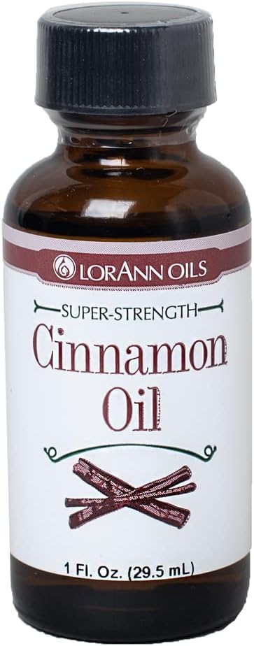 LorAnn Oils Super Strength Flavoring - Used For Candy Making, Flavoring Extracts, Baking, Hard Candy, and Flavor Oils - Bold, Natural Flavors 4X Stronger Than Extracts - Cinnamon Oil, 1 fl oz