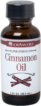 LorAnn Oils Super Strength Flavoring - Used For Candy Making, Flavoring Extracts, Baking, Hard Candy, and Flavor Oils - Bold, Natural Flavors 4X Stronger Than Extracts - Cinnamon Oil, 1 fl oz