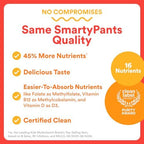SmartyPants Kids Multivitamin Gummies, Omega 3 (DHA/EPA), Vitamins D3, C, B12, B6, Vitamin A, K & Zinc, Gluten Free, Three Fruit Flavors, 60 Count (30 Day Supply)