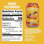 Humm Kombucha Mango Passionfruit, Organic, Vegan & GMO Free (24 Pack)