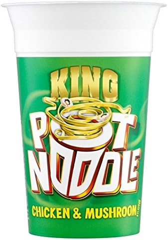 Pot Noodle King Pot Noodles Chicken & Mushroom Flavour (114g) - Pack of 6