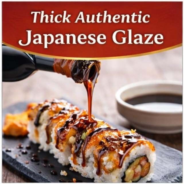 Japanese Unagi Sauce, Sweet Savory Eel Sauce Glaze, 3 Pack, 11.8 Fl Oz Bottles, for Sushi Rolls, Rice Bowls and Grilling