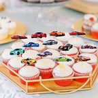 36Pcs Realistic Sports Car Cupcake Toppers Race Car Cupcake Picks Supercar Food Picks for Racing Baby Shower Boys Car Birthday Cupcake Decorations Supercar Sport Cars Club Party Supplies