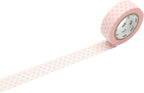 mt Masking Tape 1P "Dot Strawberry Milk" Washi Masking Tape - Strawberry Milk
