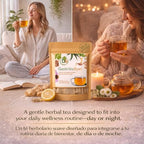 Gastritis-BYE Herbal Tea – Herbal Infusion for Digestive Comfort – 24 Tea Bags – Ginger, Chamomile, Boldo, Aloe Vera, Mint, Arnica & Cuachalalate – 100% Natural, Non-GMO, Caffeine-Free