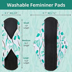 7pcs Set 1 pc Mini Wet Bag +6pcs Absorbent Reusable Sanitary Pads/Washable Cloth Menstrual Pads(Summer,M)…
