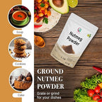 Nutmeg Ground 1 LB | Excellent Aroma and Incredible Flavor | Fresh Ground Nutmeg Spice for Baking, Cooking, Smoothies and Seasonings | Non GMO, Ethically Sourced | By Yogi's Gift®