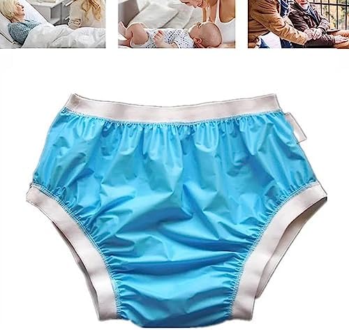 Mens Incontinence Leak-Protection Pants, Washable Pants, for Adult Kids Shorts (Size : Large)