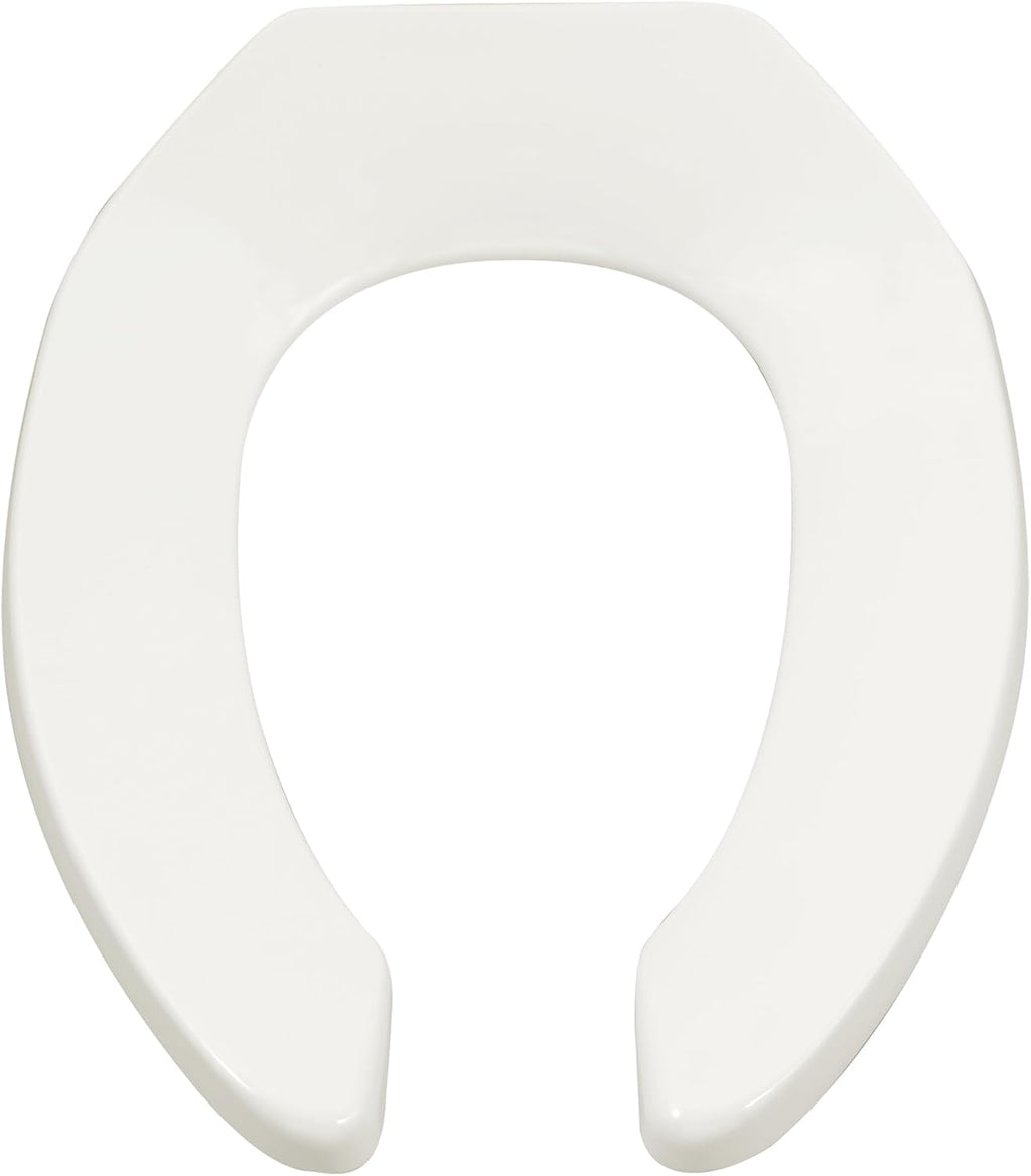 American Standard 5901110T.020 Commercial Heavy Duty Open Front Elongated Toilet Seat, White