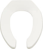 American Standard 5901110T.020 Commercial Heavy Duty Open Front Elongated Toilet Seat, White