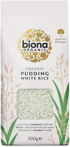 Biona Organic - Pudding White Rice - 500g (Case of 6)