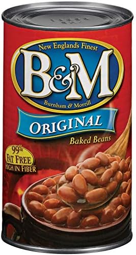 B&M Baked Beans, Original Flavor, 28 Ounce (Pack of 12)