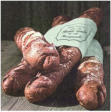 IHR 20 Luxury Paper Lunch Napkins- Home Made Bread