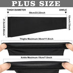 Sosation 8 Pcs Knee Brace Undersleeve Knee Sleeve for Under Brace Closed Patella Compression Breathable Leg Sleeves for Men Women Thigh Shin Support for Sports Protector(Large)