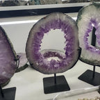 KatLin Natural Stone Natural Purple Geode Ore Energy Crystal Cluster Home Office Decoration Gift Mineral(Size:4.1-4.9kg)