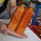 AtkitS Natural Sunstone Quartz Crystal Point Tower Polished Healing (Size : 350-400g)