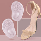 1 Pair Ball of Foot Silicone Cushions Arch Support Half Insoles Anti-Slip Forefoot Pad High Heels Feet Care Inserts 6.8 * 10cm Thickness 0.8cm