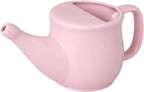 HealthGoodsIn Ceramic Neti Pot, Spill Proof with 5 Sachet Neti Salt, Microwave Safe, Holds 250 ML (8.4 FL Oz) (Pink)