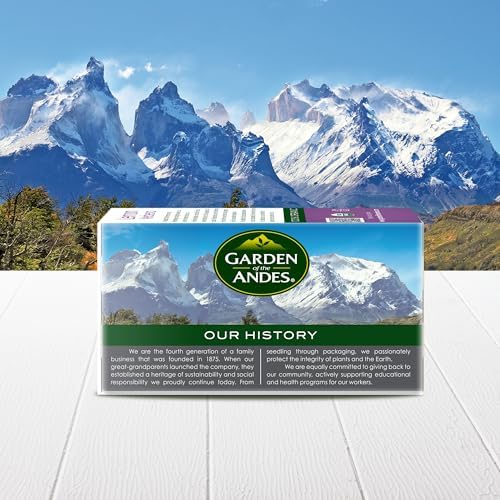 Garden of the Andes - Lemon Verbena Herbal Tea - 20 Individually Wrapped Tea Bags - USDA Organic Caffeine-Free - Bilaminate Double-Chamber Bags Preserve Aroma Light Lemony Flavor