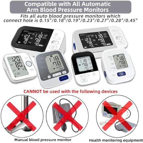 Pediatric Blood Pressure Cuff, 4.7”-9.5” (12-24CM) Small Child Cuff Compatible with Omron BP Monitor, Replacement Cuff for Kids and Women, with 7 Connectors