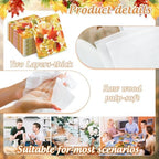 JarThenaAMCS 100 Pcs Fall Leaves Paper Napkins Autumn Maple Leaf Disposable Napkins Watercolor Luncheon Dinner Napkin for Thanksgiving Wedding Birthday Party Table Supplies