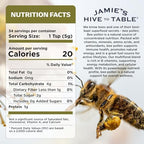 Jamie’s Hive to Table Organic Bee Pollen, 6 oz - 100% Pure, Raw & Natural Superfood, Premium Quality Bee Pollen Granules for Energy, Immunity, Skin Health, Antioxidants, & Vitality, Gluten Free