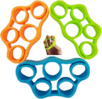 3pcs Finger Stretcher Exerciser, Hand Grip Strengthener, Hand Exerciser,Forearm Exerciser Trainer Silicone Rings for Muscle & Rehabilitation