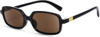 OPTOFENDY Reading Sunglasses for Women Retro Rectangle 90s Full Lens Sun Readers UV400 Outdoor Sunglasses