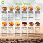 NUT CRAVINGS - Dried Fruit & Mixed Nuts Gift Basket in White Gold Box (12 Assortments) Food Arrangement, Healthy Snack Care Package,