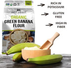 USDA Organic Banana Flour 1lb, Vegan, Paleo, Grain & Gluten Free, All-Purpose Wheat Flour Alternative, Great For Baking and Cooking, Just About Foods