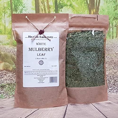 Health Embassy White Mulberry Leaf | Morus Alba L | Herbal Tea (100g)