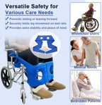 AOSSA Wheelchair Leg Rest Straps, Foot Seat Belt, Medical Restraints Safety Belt for Elderly Seniors Adult, Leg Harness Support for Wheelchair or Bed, Soft Universal Straps for Dementia Disabled