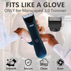 4 Pack Guards for Manscaped Lawn Mower 3.0 - Adjustable Lawnmower 3.0 Trimmer Guards with Organizer, Waterproof Guide Comb Replacement for Manscaped 3.0 Attachments, Cutting Lengths from 1/8" to 1/2"