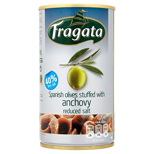 Fragata Olives Stuffed with Anchovy Reduced Salt - 350g