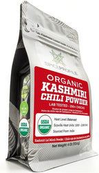 Spice Profile USDA Organic Kashmiri Chili Powder, 4 oz, Lab Tested for Heavy Metals, Chile rojo de Cachemira en polvo