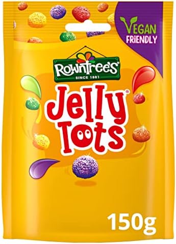 Original Rowntrees Jelly Tots Sweets Bag Pouch Imported From The UK England-Rowntrees Jelly Tots, 150 g